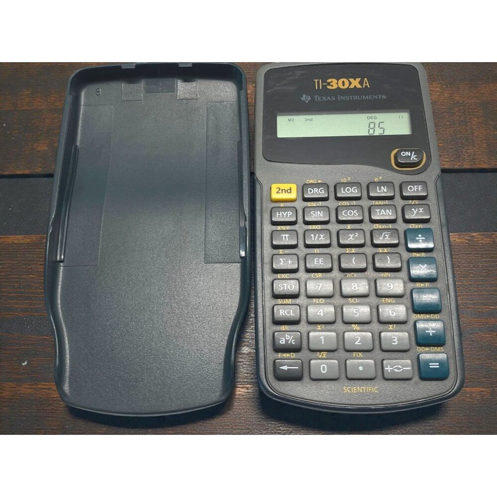 Texas Instruments TI-30XA Scientific Calculator with Cover Instruction Sheet